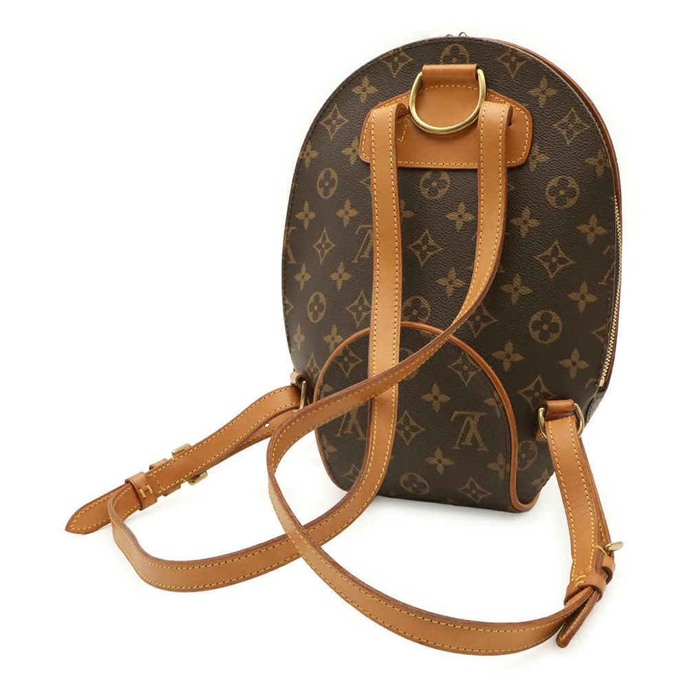 Louis Vuitton Monogram Backpack Sac Ellipse Shoulder Ad Bag Brown